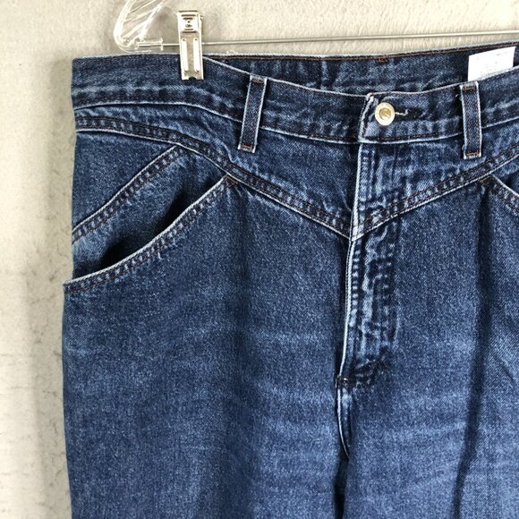 VINTAGE Rocky Mountain Jeans Juniors XL Blue Denim Bareback Western Riding - Picture 15 of 16